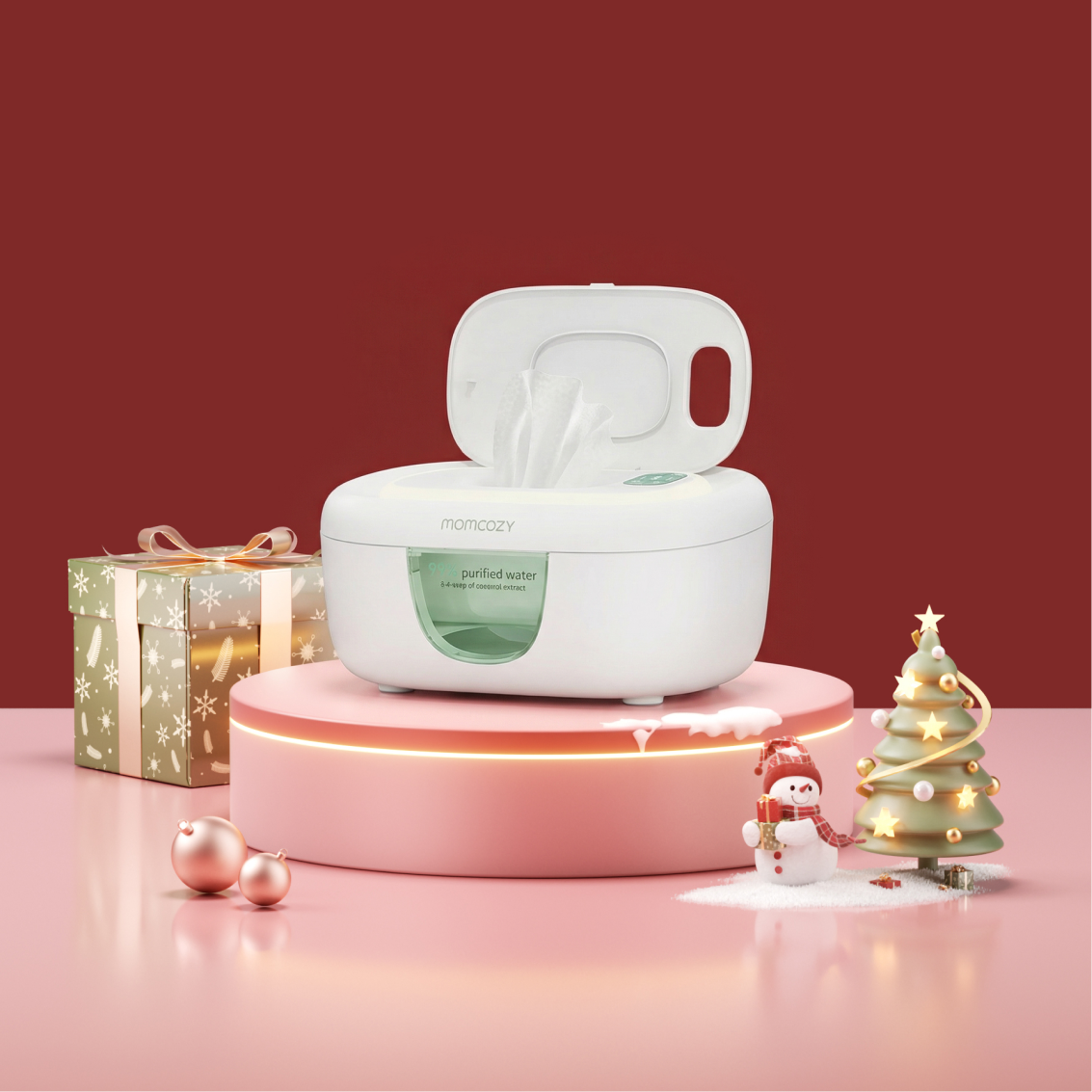 Momcozy Baby-Feuchttücherwärmer mit großer Kapazität