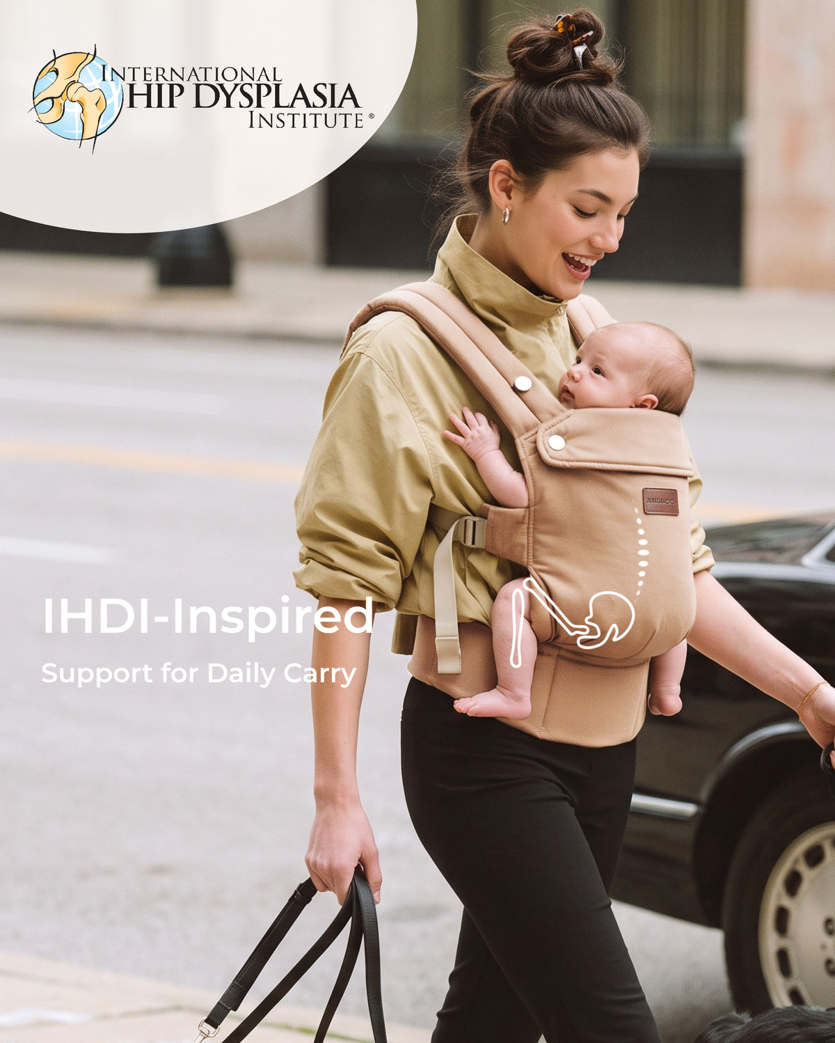 Momcozy PureHug Babytrage - Ergonomisch, gemütlich und federleicht
